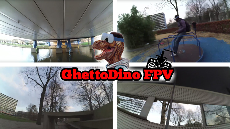 GhettoDino FPV Fun: vliegen over water