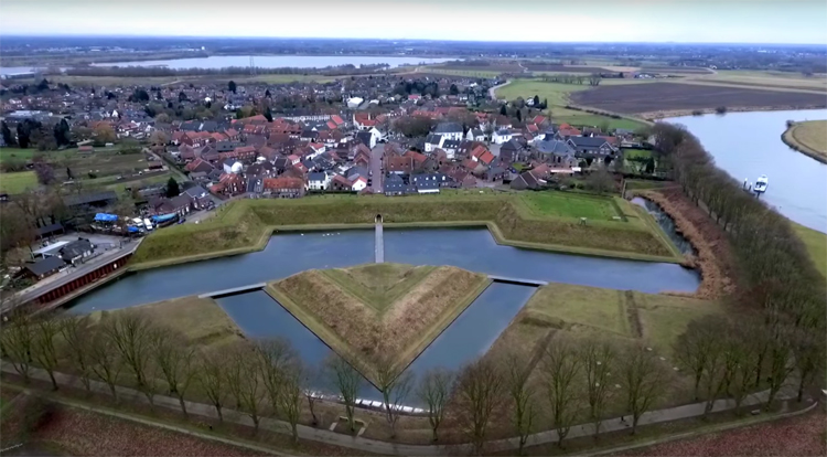 Luchtopnames Stevensweert, Limburg met DJI Phantom 4